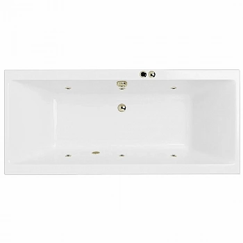 Ванна акриловая EXCELLENT Pryzmat SOFT WAEX.PRY17.SOFT.BR 170x75 белая с гидромассажем