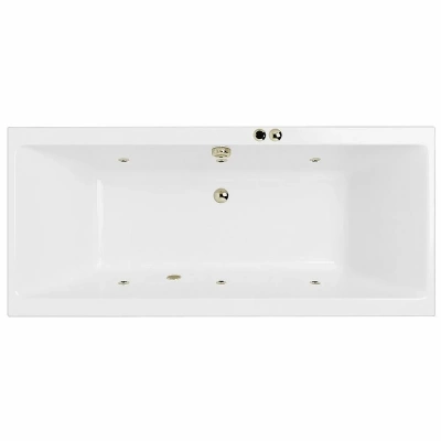 Ванна акриловая EXCELLENT Pryzmat SOFT WAEX.PRY18.SOFT.BR 180x80 белая с гидромассажем