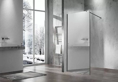 Душевая перегородка Vincea Walk-In VSW-1H800MRGM 80 вороненая сталь/стекло зеркальное