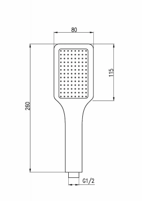 Душевая лейка Rav-Slezak PS0046CMAT черная матовая