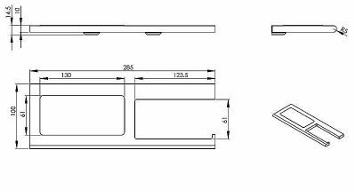 Полка Langberger Accessories 38043D