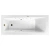 Ванна акриловая Excellent Ava NANO WAEX.AVA16.NANO.GL 160x70 белая с гидромассажем