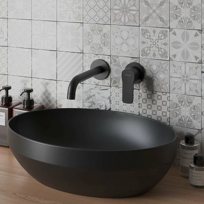 Смеситель для раковины PAINI Viva Style P4YO208 черный
