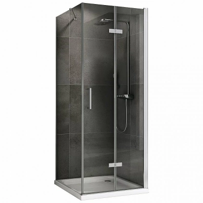 Душевой уголок ABBER Zart AG08100P-S91 100x90 стекло прозрачное/профиль хром