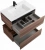 Тумба с раковиной Cezares Slider 100 SLIDER-1000-1C-SO-NA орех дымчатый
