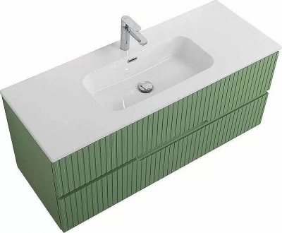 Тумба с раковиной Cezares Duet 120 DUET-N-1200-2C-SO-PS-P фисташковый софт