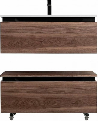 Тумба с раковиной Cezares Slider 100 SLIDER-1000-1C-SO-NA орех дымчатый