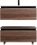 Тумба с раковиной Cezares Slider 100 SLIDER-1000-1C-SO-NA орех дымчатый