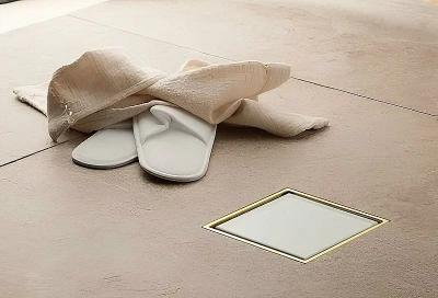 Душевой трап Pestan Confluo Standard 13000167 белый/золото