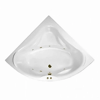 Ванна акриловая EXCELLENT Konsul SOFT WAEX.KON15.SOFT.BR 150x150 белая с гидромассажем
