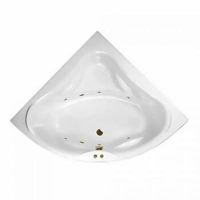 Ванна акриловая EXCELLENT Konsul SOFT WAEX.KON15.SOFT.BR 150x150 белая с гидромассажем