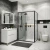 Душевой уголок Grossman Cosmo 120.K33.02.1370.21.00 130x70 профиль черный матовый/стекло прозрачное