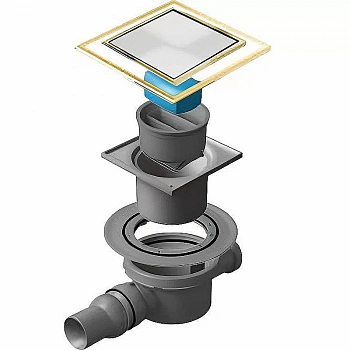 Душевой трап Pestan Confluo Standard 13000176 белый/золото