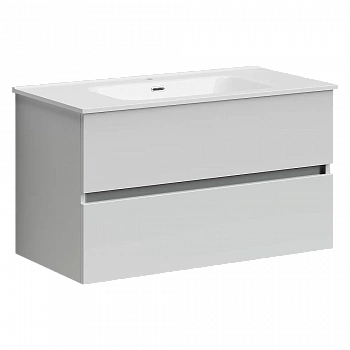 Тумба с раковиной Sancos Urban UR90W белый глянец