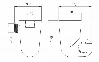 Держатель ручного душа Lemark LM8099C