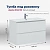 Тумба с раковиной Aquanet Джейн (Flat) 335426/330426 100 белый матовый