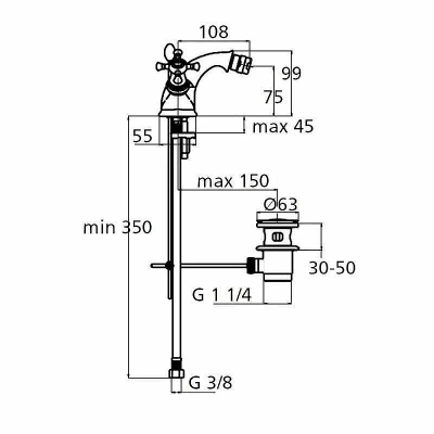 Смеситель для биде Ideal Standard Reflection B9655AA