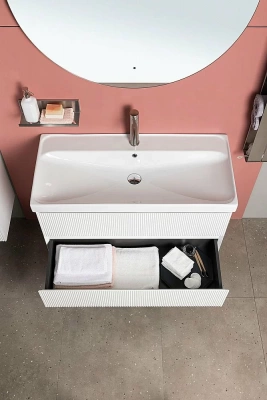 Тумба с раковиной Aquanet Альтера 337154 60 белый матовый