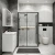 Душевой уголок Grossman Cosmo 120.K33.02.1170.21.02 110x70 профиль черный матовый/стекло шиншилла