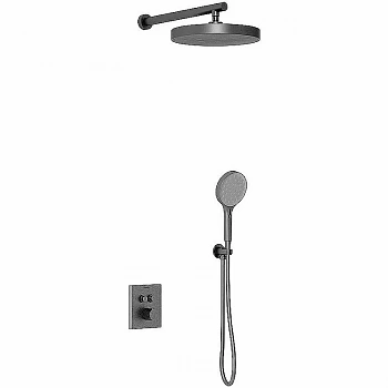 Душевая система Vincea Inspire VSFW-3I21T2GM вороненая сталь