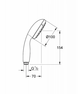 Душевая лейка Grohe New Tempesta Classic 27852001