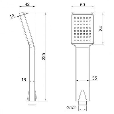 Душевая лейка Melana 610189 Tondo