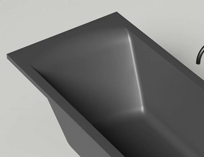Ванна Salini Cascata KIT S-Stone 104523MRF 180x80 белая/полностью RAL матовая