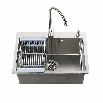 Комплект мойки Melana ProfLine D6045H+4 сатин