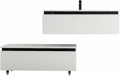 Тумба с раковиной Cezares Slider 100 SLIDER-1000-1C-SO-BO белая