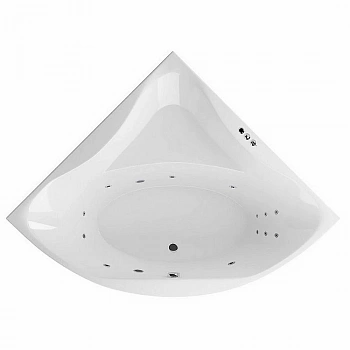 Ванна акриловая EXCELLENT Glamour SMART WAEX.GLA15.SMART.CR 150x150 белая с гидромассажем