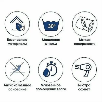Коврик для ванной WasserKRAFT Kammel BM-8334 Light Lilac