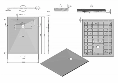 Душевой поддон Vincea VST-4SR1012W 120х100 белый матовый