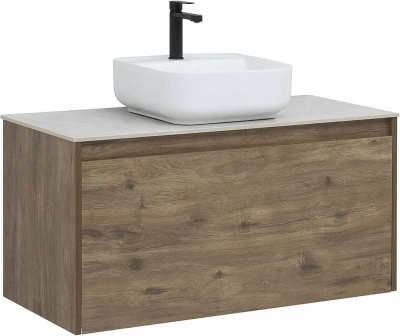 Тумба с раковиной Aquanet Nova Lite 249520 100 дуб рустикальный