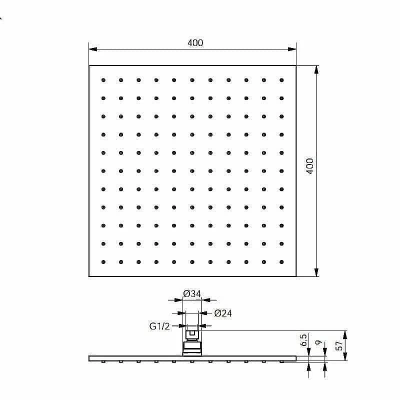 Душ верхний Ideal Standard IdealRain Pro B9845AA