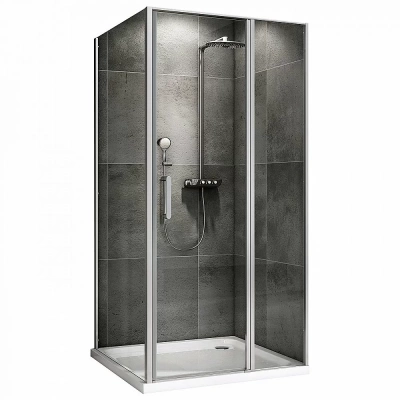 Душевой уголок ABBER Sonnenstrand AG04120S-S75 120x75 стекло прозрачное/профиль хром