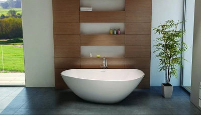 Ванна из искусственного камня Riho Granada 170x80 белая матовая
