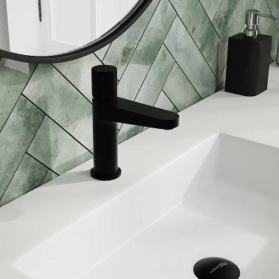 Смеситель для раковины WasserKRAFT Fulda 5203 черный матовый