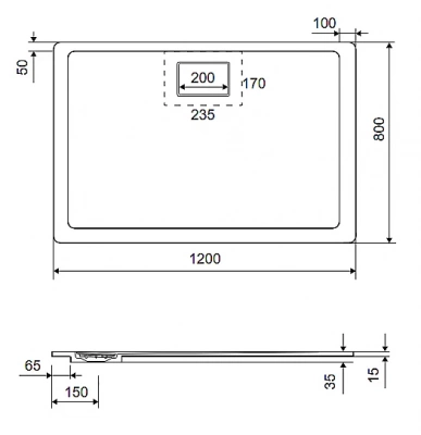 Душевой поддон Excellent Lavano 120x80
