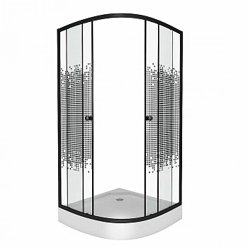 Душевой уголок Niagara Eco NG-007-14 BLACK 90х90