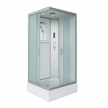 Душевая кабина Niagara Classic 330844QP 100x80 стекло матовое/профиль серебро