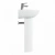 Раковина на пьедестале Vitra Norm Fit 60 6895B099-17780156 белая