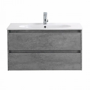 Тумба с раковиной BelBagno KRAFT 90 2C-SO/LOV-900-LVB Cemento Grigio