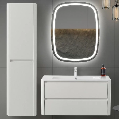 Шкаф подвесной Cezares RELAX-1500-2A-SO-BL белый глянцевый