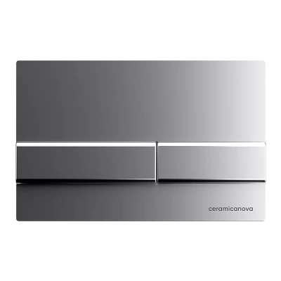 Унитаз подвесной Ceramica Nova Metropol CN4002_1002M_1000 безободковый, с крышкой микролифт, с инсталляцией и кнопкой матовый хром