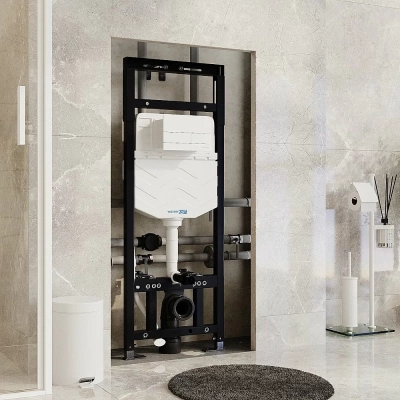 Инсталляция для унитаза WasserKraft Alme 15TLT.010.ME.WM04 с белой матовой кнопкой