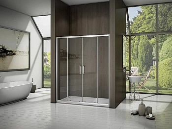 Душевая дверь Good Door LATTE WTW-TD-160-C-WE стекло прозрачное