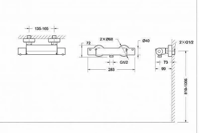 Смеситель для душа BRAVAT Stream F93984C-01B