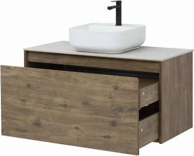 Тумба с раковиной Aquanet Nova Lite 249520 100 дуб рустикальный