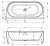 Акриловая ванна Riho Desire BACK2WALL Led 180x84 B089002005 белая