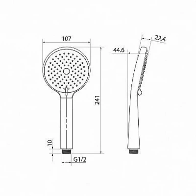 Душевая лейка Iddis Ray RAY3F0Ci18 хром